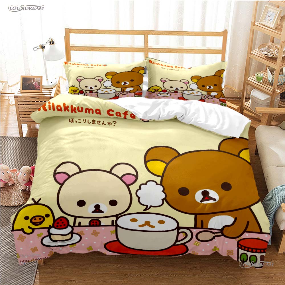 Очаровательный Прекрасный Мультяшный M-MAMEGOMA Все Сезоны Мягкое Постельное Белье Kawai Комплект Постельного Белья Мягкое Удобное Пододеяльник Плюс Наволочки Десять Односпальных/Двуспальных/Квин/Кинг