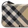 Burberry Винтажная клетчатая черная кожаная сумка через плечо с золотой фурнитурой для повседневного использования