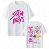 K-pop Охотники на демонов Футболки Saja Boys Мужские Женские Высококачественный Хлопок Модные Топы Хип-хоп Харадзюку Обычные Футболки с Коротким Рукавом