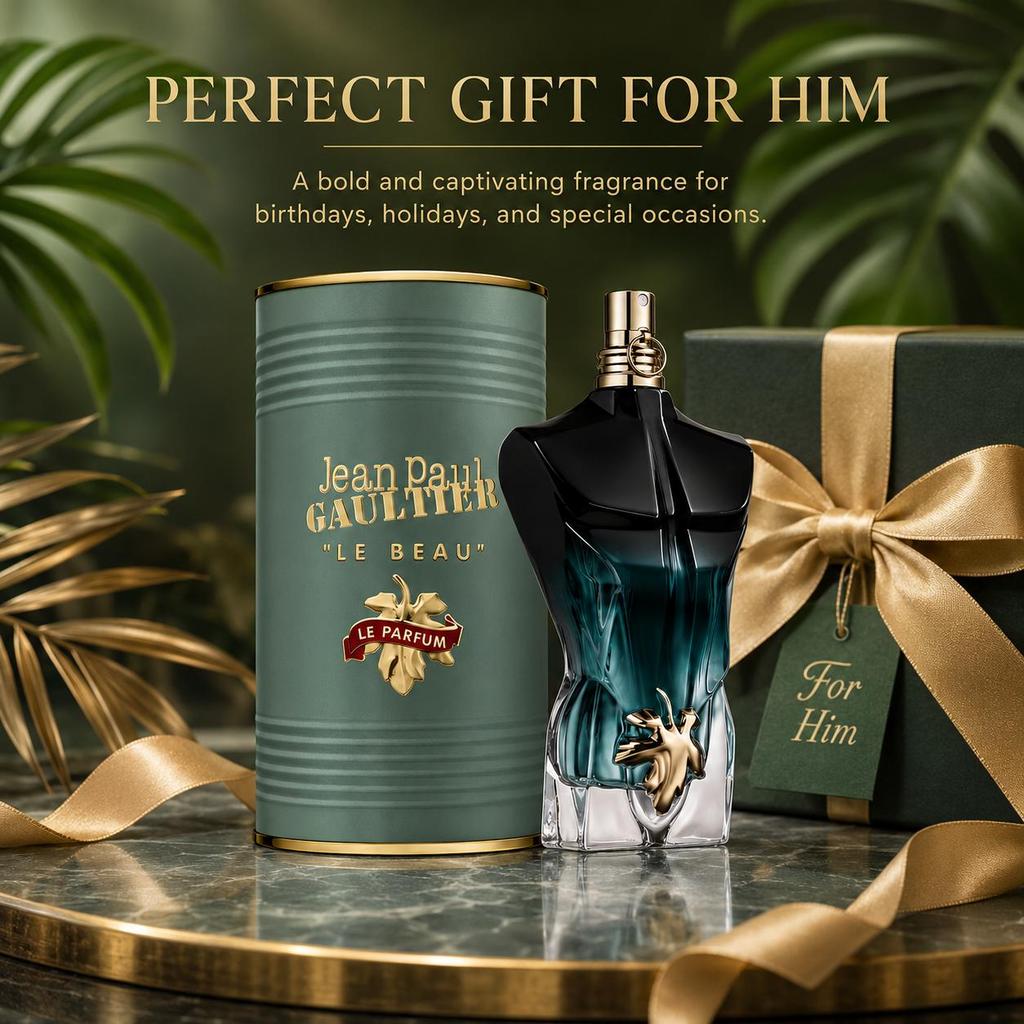 125 мл Jean Paul Gaultier Le Beau Le Parfum I Туалетная вода Смелый и Пленительный Аромат с Ананасом, Ирисом, Имбирем, Кокосом, Древесными Нотами
