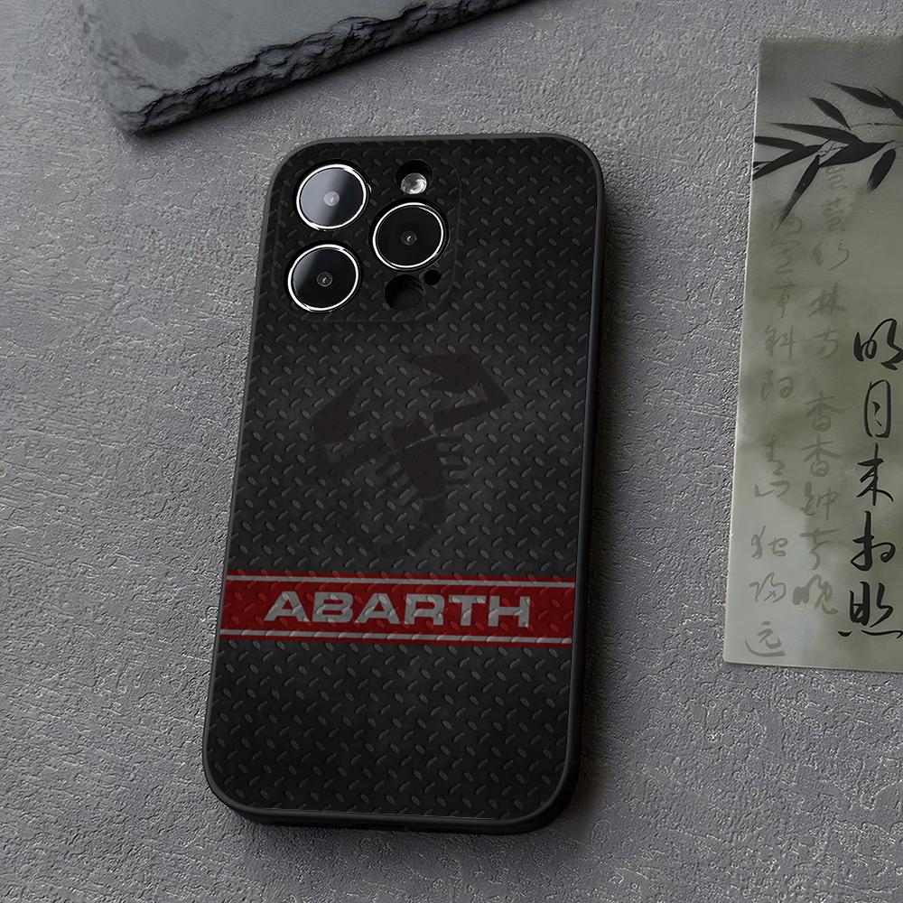 Чехол для телефона ABARTHess Funda Для iPhone 13 17 16 11 15ProMax 14 12 Pro Xs Max Mini Xr X 7 8 6 6s Plus Чехлы