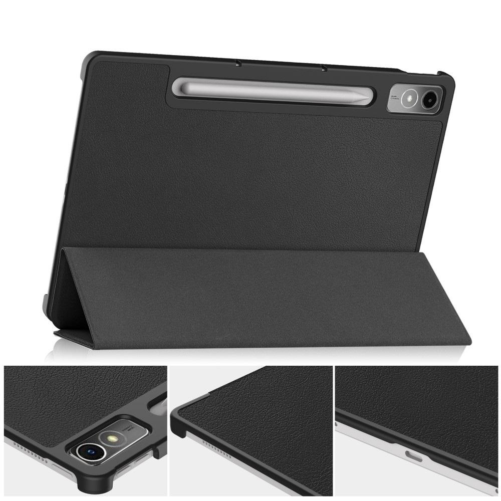 Lenovo Tab P12 Case, Three-part with stylus holder, Black