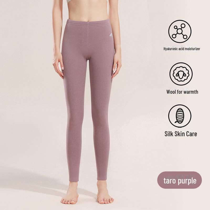 Увлажняющие бархатные леггинсы из шерсти и шелка с высокой талией для мужчин и женщин