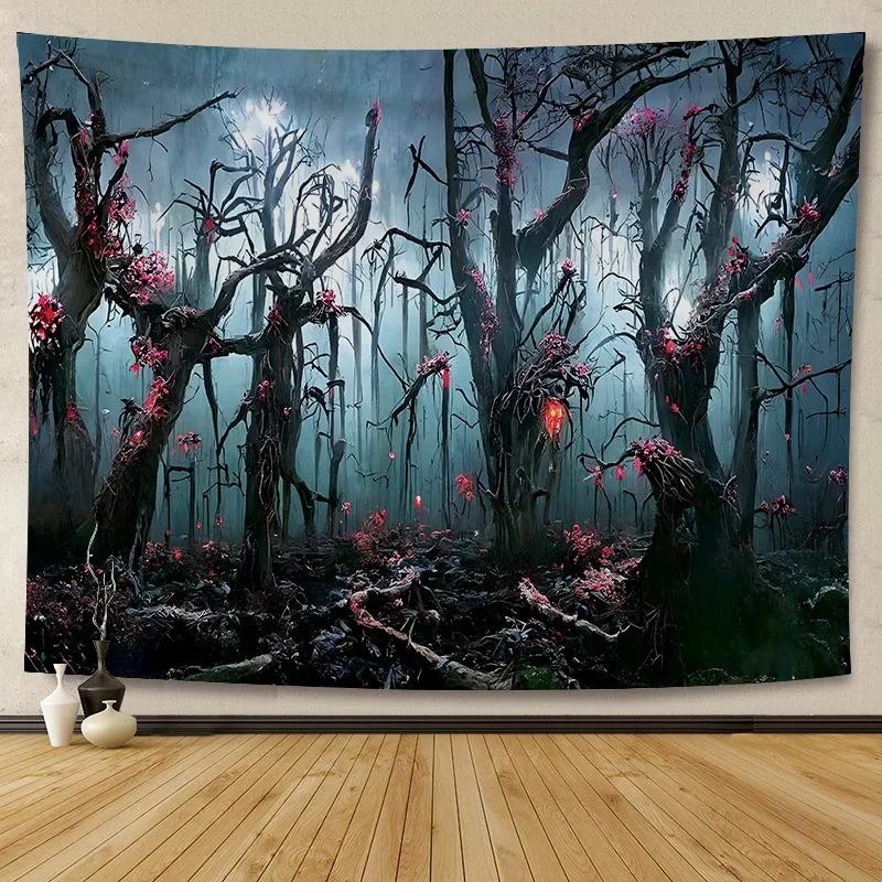 Halloween Decoration Background Cloth Hanging Cloth Wall Renovation Home Living Room Room Decoration Party Decoration