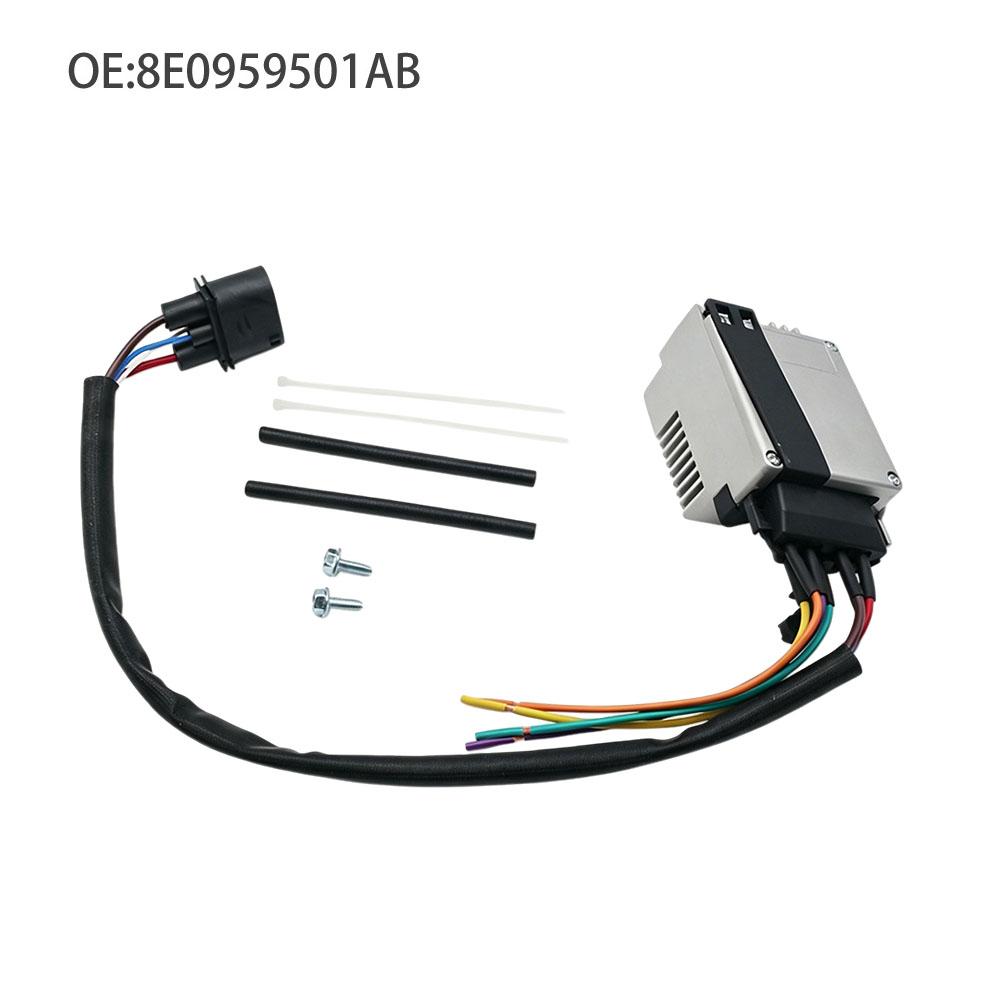Radiator Fan Control Module for For A4 2002-2009 and For A4 Cabriolet 2002-2009 Includes Zip Ties Screws and Harness