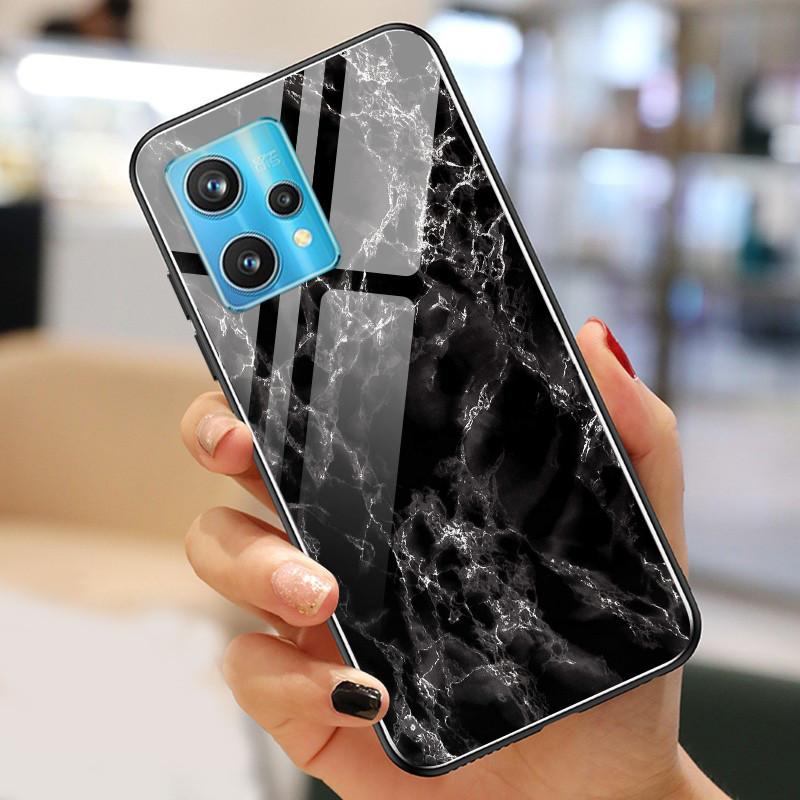 Чехол Realme9 4G для Realme 9 Pro Plus Чехол Закаленное Стекло Роскошные Чехлы для OPPO Realme 9 Pro БАМПЕР Пейзаж Realme9Pro+ Оболочка