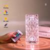 16 Colors Crystal Table Lamp Rechargeable Rose Projector Night Light Diamond Touch Atmosphere Lights