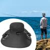 Outdoor Solar Fan Hat Fisherman Bucket Cap Cooling Comfortable with 2