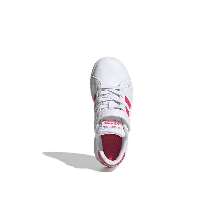 Adidas Neo GRAND COURT Abrasion Resistant Low top Kids' Skateboarding Shoes White Children Aged 3 7 Years Old EG3811