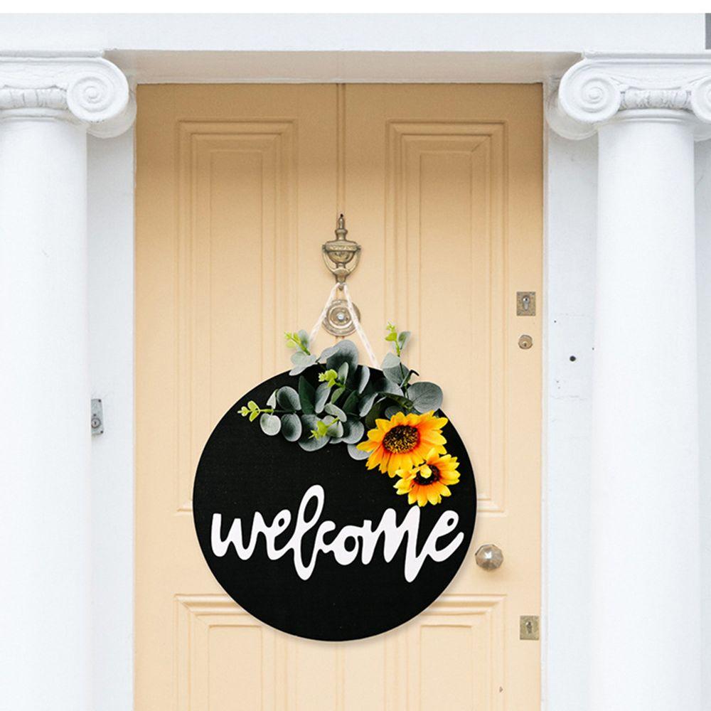 Gift Hanging Home Decor Welcome Wreath Sign Welcome Home Sign Front Door Decor Sunflower & Bow