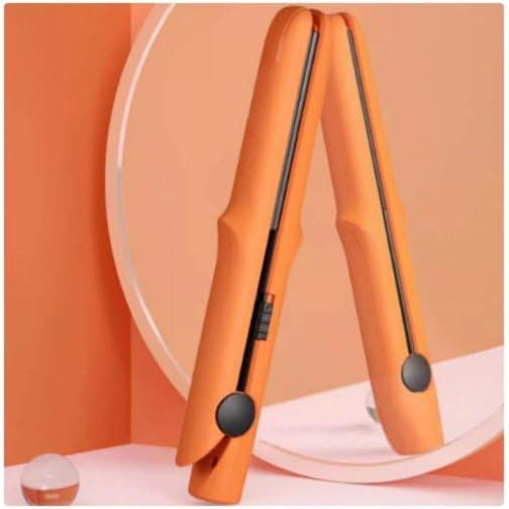 Плойка 2-в-1 и утюжок для волос Антистатическая плойка Мини электрическая шина Женщины