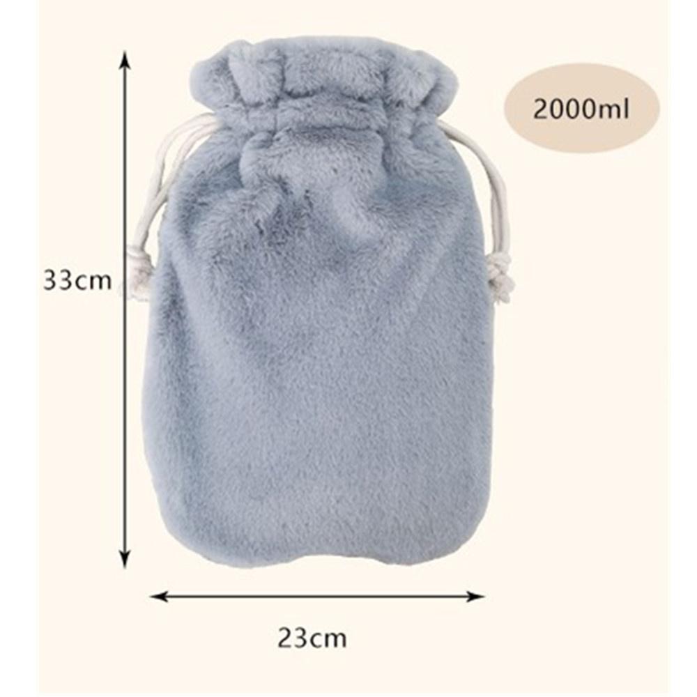 2L сумка для горячей воды защитный чехол плюшевый чехол для бутылки с водой толстые чехлы для бутылок зимняя сумка для воды грелка для рук и ног сумка для бутылки с водой