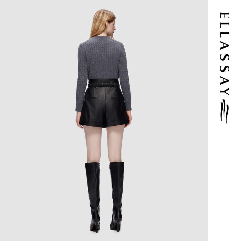 ELLASSAY Женский вязаный кардиган с круглым вырезом