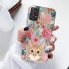 Чехол для телефона Samsung A52s A52 Цветочный силиконовый чехол для Samsung Galaxy A52 Fundas Coque Прозрачный мягкий Capas Цветочный TPU