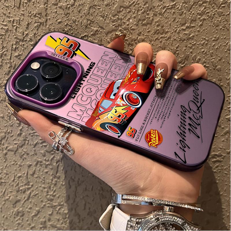 Чехол для телефона Lightning McQueen 95 Cars для iPhone 17 16e 16 15 14 13 12 11 mini Pro Max X XR Air Plus Противоударный Матовый Задний Чехол