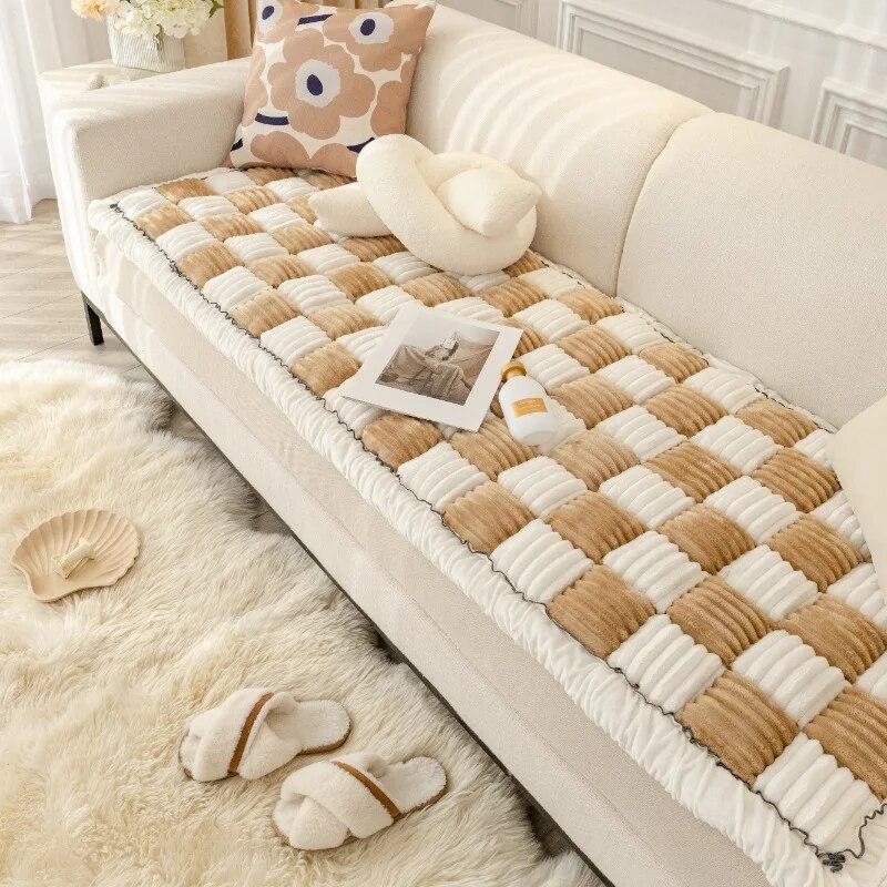 Couch Covers for Sofas Cushion Plus Pile Cushion Home Cushion Non-slip Plush Sofa Covers Cover Sofa