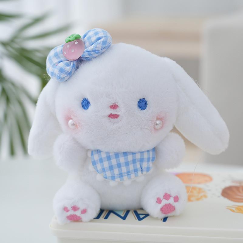 Adorable Bunny Plush Toy Soft Cotton Filled Keychain With Cute Rabbit Design