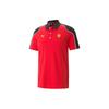 X Ferrari Color Block Letter Print Casual Short Sleeve Polo Shirt Men Polo Shirts Red 538169-02