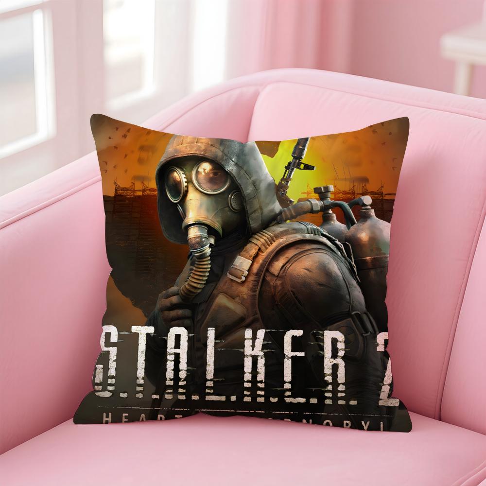 game survival SSTALKER 2 Heart of CChornoby Cushion Cover Pillow Case Soft Friendly Fabric Concealed Zipper
