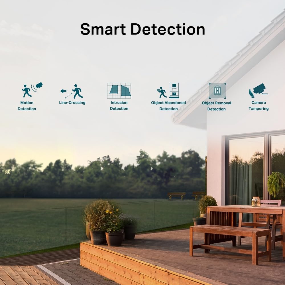 ONVIF VIGI 4МП Уличная Полноцветная Сетевая Камера Камера Безопасности VIGI C540 TP-Link Поворотно-Наклонная (4мм)