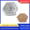 Round Stainless Steel BBQ Smoker Box for Wood Chips - Cold Smoke Generator Mesh Basket