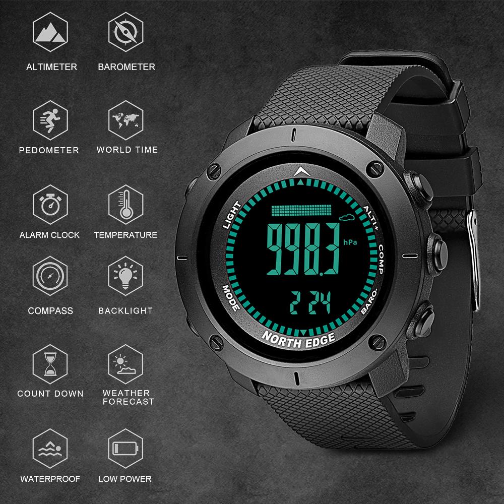 Мужские цифровые водонепроницаемые часы