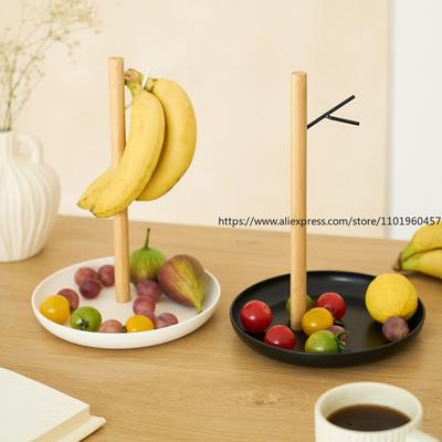 Подвесная стойка с крюком для бананов, корзина для фруктов, гостиная, дом, фруктовая тарелка, простой настольный поднос для хранения