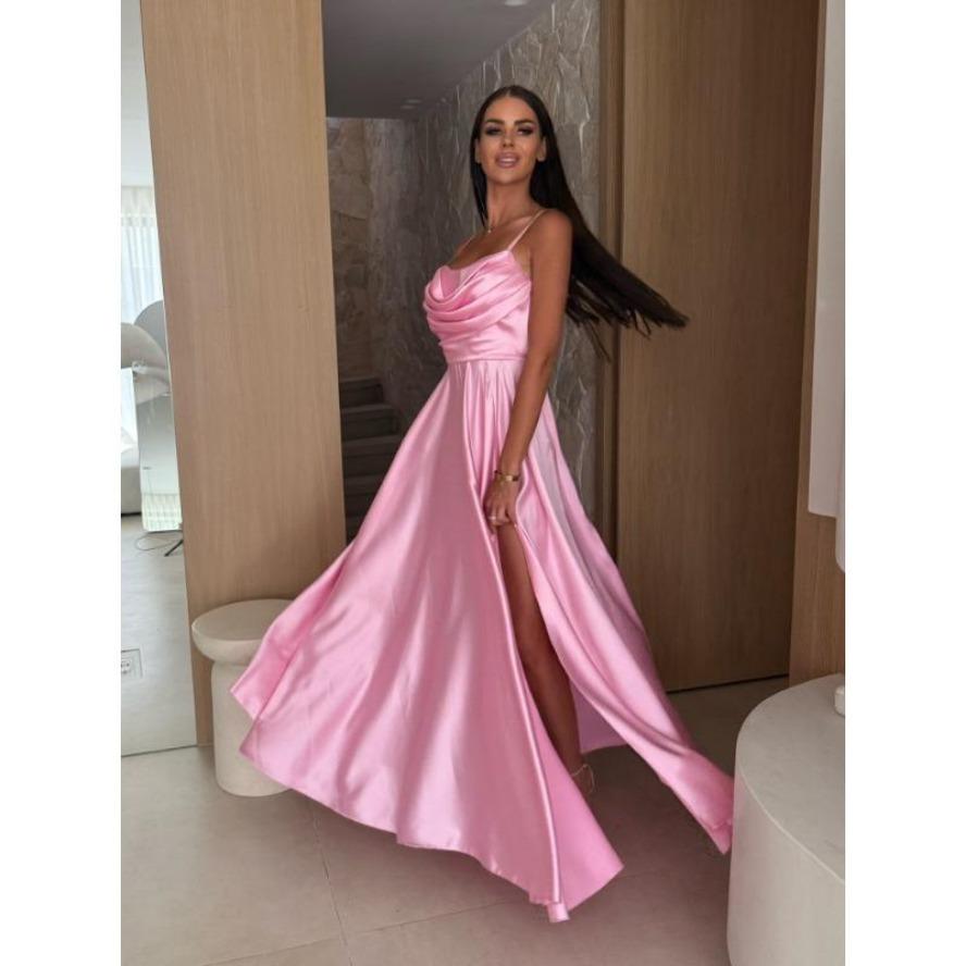 YYFS Женская мода лето весна сплошной цвет печати без рукавов подтяжки с высокой талией повседневные платья