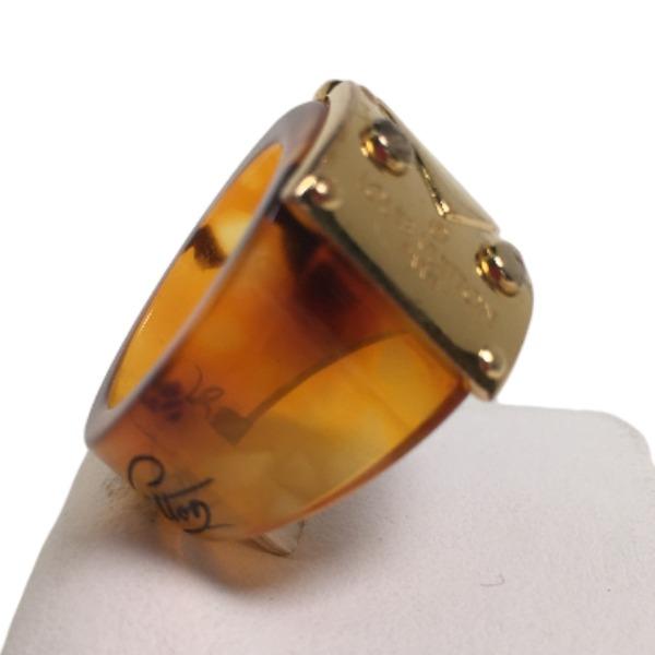 LOUIS VUITTON M size bar rock milling Ring Not specified Brown unisex M65203 Used