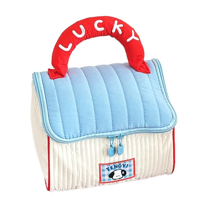 Creative Cosmetic Organizer With Spacious Designs Casual Makeup Bag Handbag For Fashionable Traveler And Everyday Use