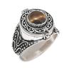 Тигровый глаз Ручная работа 925 стерлинговое серебро Ювелирное кольцо Размер 13,5 V4v99