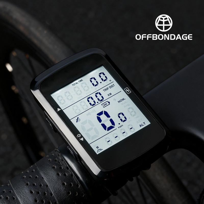 OFFBONDAGE Велокомпьютер Беспроводной GPS Велосипедный Спидометр MTB Шоссейный Велосипед Велосипедный Одометр USB Перезаряжаемый Цифровой Секундомер