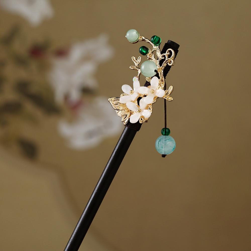 Handmade Wooden Hairpin Chinese Style Party Hair Bun Decorative Hair Chopsticks for Hanfu