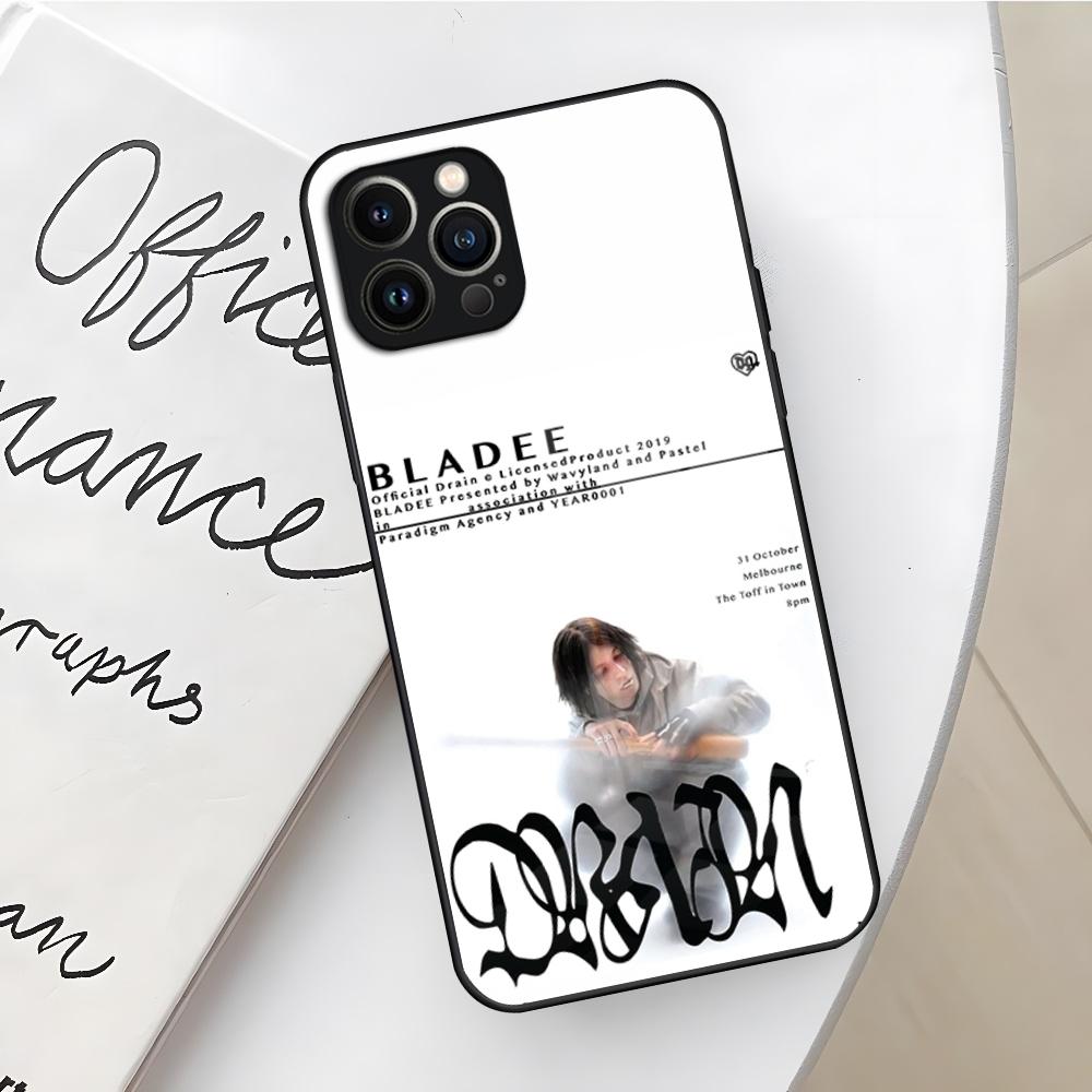 Чехол для телефона Bladee 333 Drain Gang IceDancer для iPhone 17 16 Air 15 14 12 11 13 Pro Max Mini X Xr Xs Se Стеклянная крышка Puls