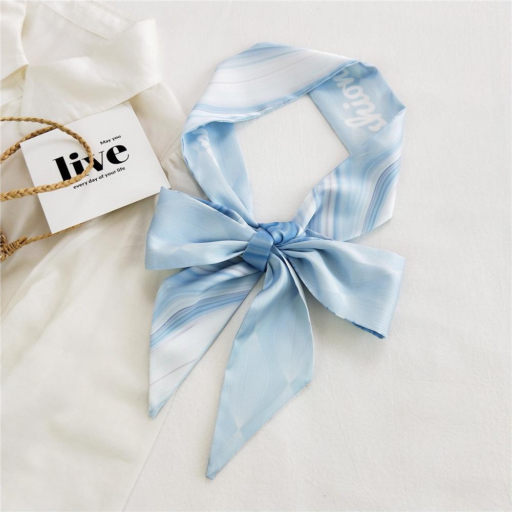 New Scarves Silk Scarves Women'S Spring And Autumn Season Long Decorative Professional Scarves Summer Thin Styles Paired With Shirts Stylish