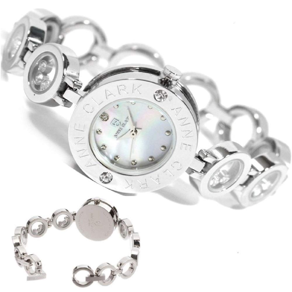 Парные часы Часы Натуральный белый перламутр Высокопроизводительные Сделано в Японии Хронограф Женские часы Браслет из нержавеющей стали Движущиеся камни Полностью из нержавеющей стали