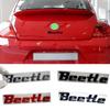 1pc Metal Beetle Letters Sticker, Car Rear Trunk Emblem Badge Sticker for Beetle Decoration Decal