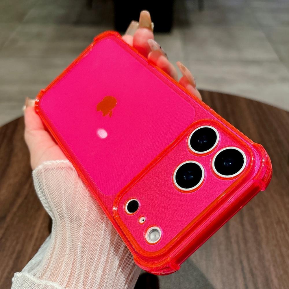 Shockproof Neon Soft TPU Clear Case For iPhone 17 Pro Max 16 15 14 13 12 11 XR XS X 7 8 Plus Camera Protection Silicone Cover