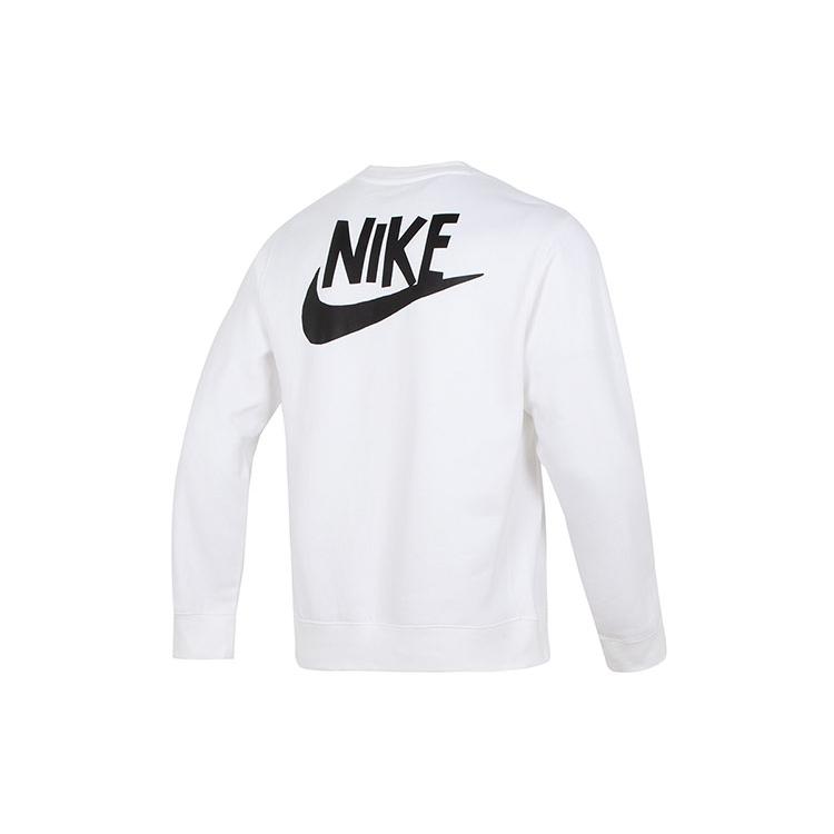 Nike Толстовки Мужские Белые С Круглым Вырезом Умеренная Обычная DQ4073-100
