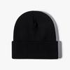 Knitted Hat Women's Winter Jacquard Four Corners Warm Thickened Men's Cold Hat Outdoor Black Versatile Wool Hat Purple Cold Protection