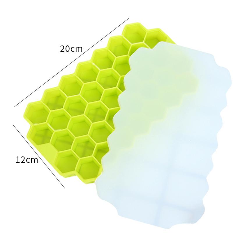 37 решеток, лоток для кубиков льда, сотовые формы для кубиков льда, силиконовые формы для льда для сока, виски, коктейля, льдогенератор, удобная форма для чистого льда