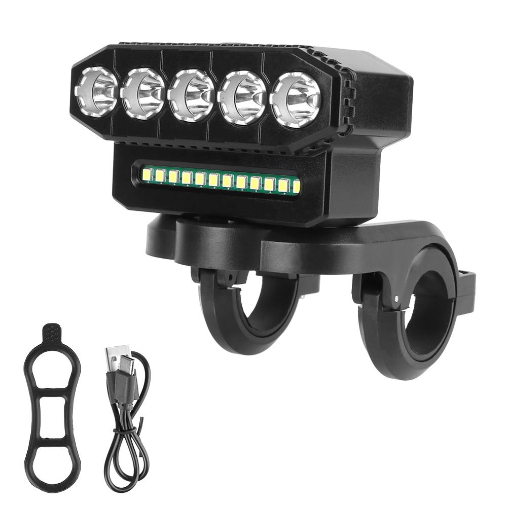 Bicycle Lights Waterproof Rechargeable Portable Universal 8/5 LED 20/12 SMD Motorcycle Spotlights 6 Modes Lighting LED Headlight