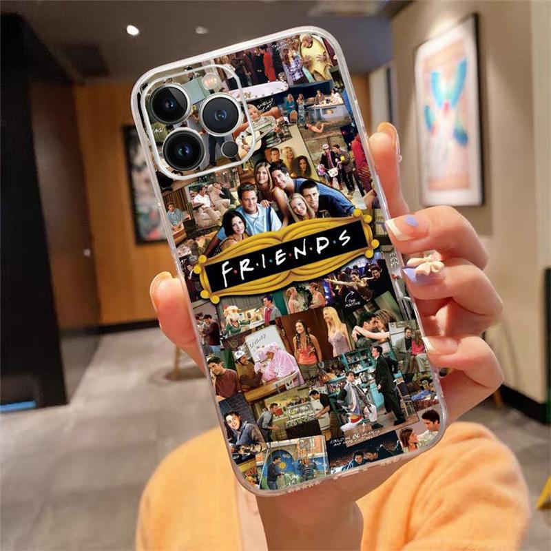 Чехол для телефона Для iphone 17 Pro Max Air 16 15 14 13 Pro Max 15 16 Pro 15Plus Сериал Друзья Чехол Funda Capa Cell