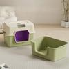 UV Sterilized Cat Sandbox Jumbo Cat Litter Box Fully Enclosed Cat Tray Bedpan Large Capacity Odor Removal Cat Toilet
