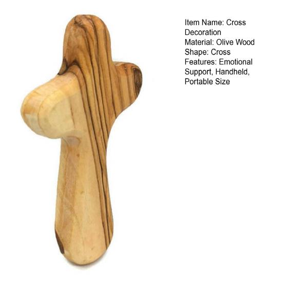 Деревянный крест, украшение, крест, мое сердце, эмоциональная поддержка, карманный обнимание, ручной крест для мужчин и женщин, молитва веры, ободряющий подарок