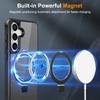 Magnetic for Samsung Galaxy S25/S24 Ultra Plus Case [Compatible With Magnetic] with Stand,Drop Protection] Translucent Back Slim