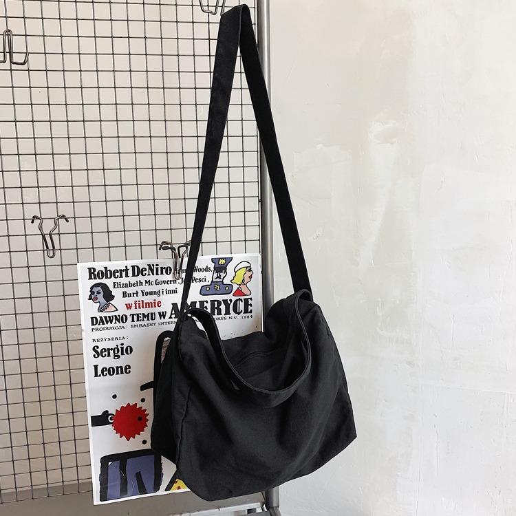 2025 универсальный студенческий рюкзак большой вместимости через плечо с косым ремнем, потертый и старый, холщовый мешок