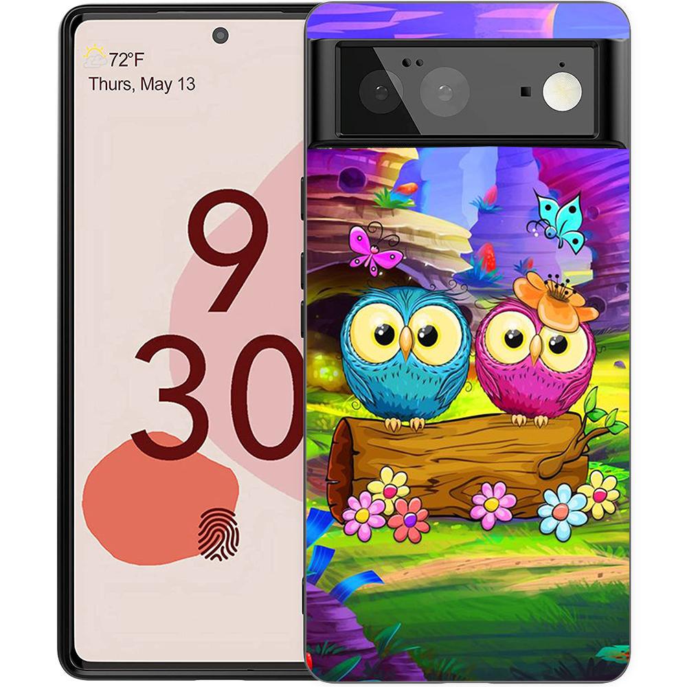 Милый мультяшный чехол-накладка с совой для Google Pixel 8 7 6 7A 6A Pro 5G, противоударный, силиконовый, мягкий, 9 Pro XL 8 Pro 5G, чехол-сумка