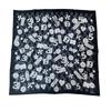 Usedscarf Black/white Silk Women