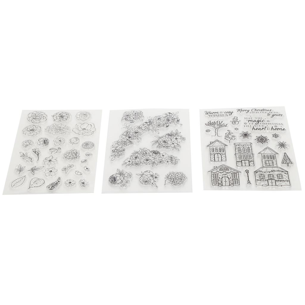 3 шт. прозрачный штамп резиновый журнал альбом украшения ремесло подарки аксессуары